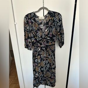 Ba&sh Black paisley Floral Dress size small